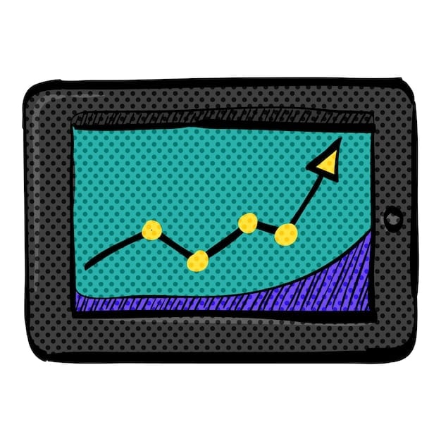A digital illustration showing a graph with a downward trend representing decreasing wait times for mental health therapy. The graph is overlaid with AI circuitry patterns to symbolize the role of AI in this reduction. The overall visual effect is positive and hopeful.