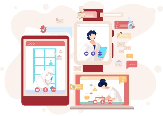 Illustrative screenshot of an AI-powered telehealth platform interface showing personalized health recommendations based on patient data. This visualizes the application of AI in tailoring healthcare advice.