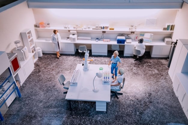 Interior of a Johnson & Johnson JLABS facility, showcasing advanced laboratory equipment and scientists at work, highlighting the innovative environment and cutting-edge resources available to MedTech startups.