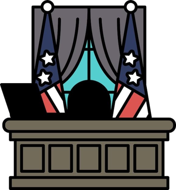 A stylized depiction of a gavel striking a sound block in a courtroom, with legal documents related to IP infringement cases visible in the background. Highlight the legal aspects of enforcing IP rights.