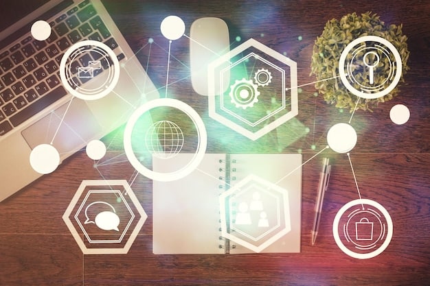 A visual representation of different electronic health record systems communicating with each other through APIs, highlighting the standardized data exchange process.