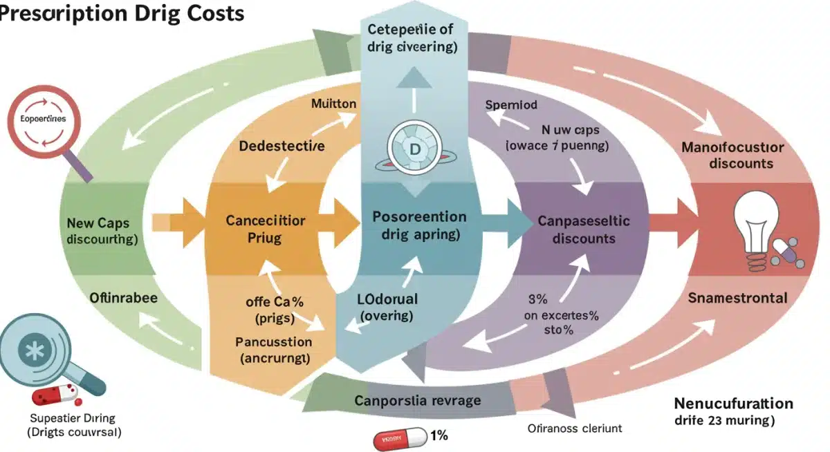 Flowchart illustrating Medicare Part D cost phases and new out-of-pocket caps