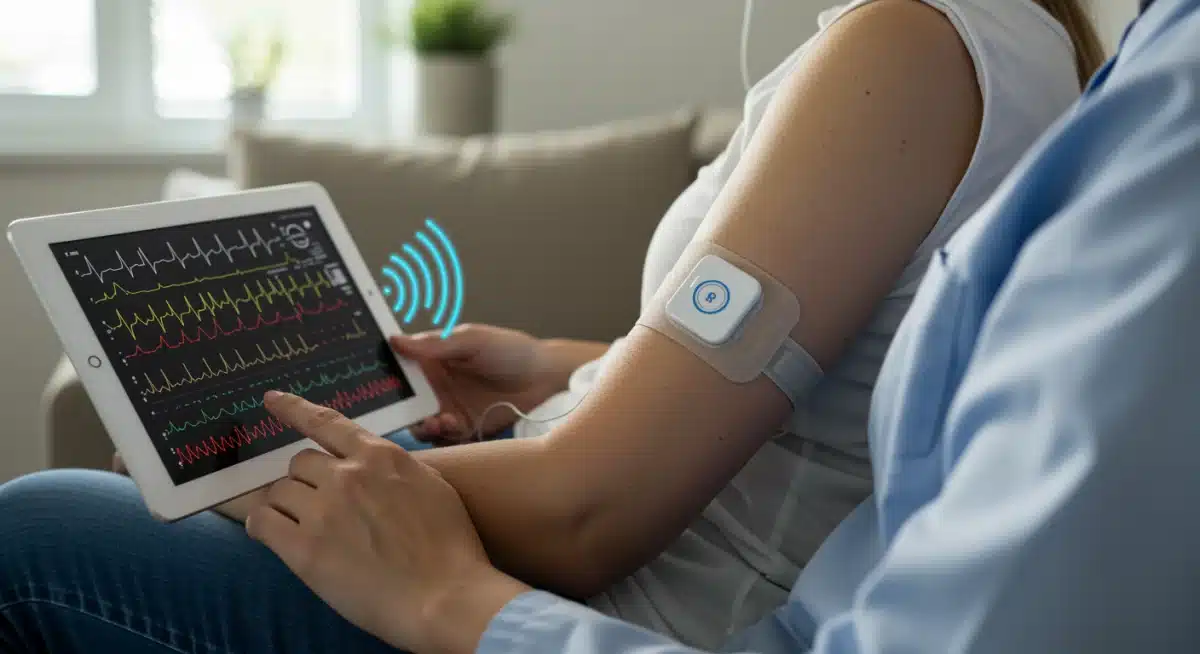 Remote patient monitoring with smart patch technology at home