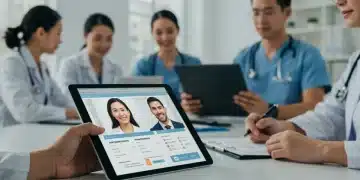 Advanced telehealth scheduling interface showing reduced no-show rates