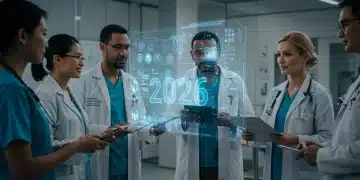 Healthcare professionals and AI experts discussing ethical AI deployment in US healthcare by 2026.