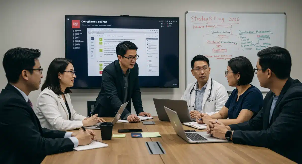 Medical billing team collaborating on No Surprises Act compliance strategies