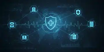 Secure digital healthcare network with data protection shield