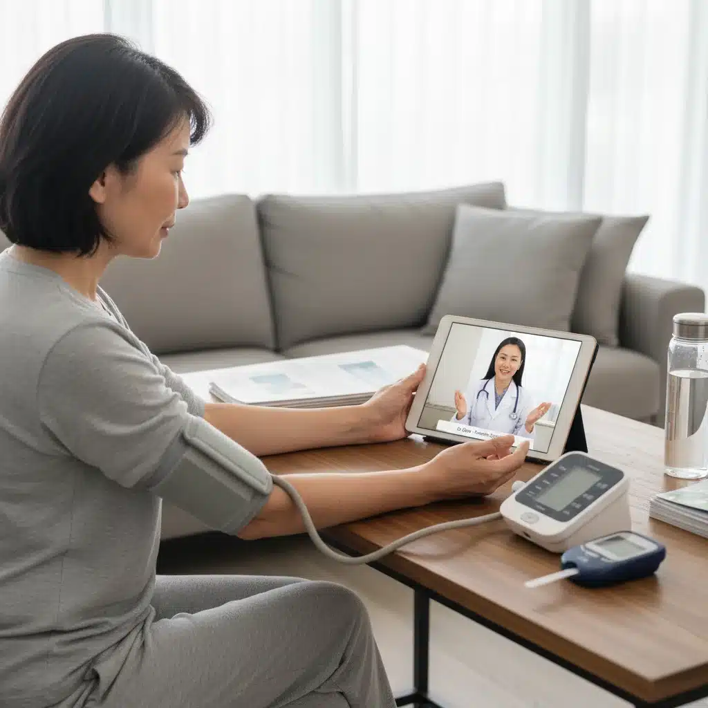 Remote patient monitoring for chronic disease management via telehealth.
